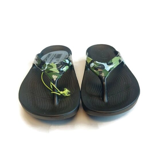 Oofos Womens Size 5 Oolala Limited Thong Sandals Recovery Flip Flops Jungle Camo - Picture 6 of 10